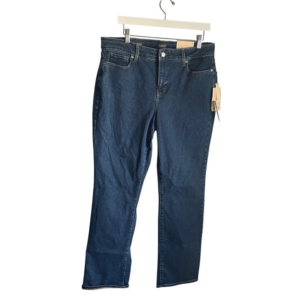 Not Your Daughter's Jeans Marilyn‎ Straight Lift Tuck Tech Medium Wash size 14